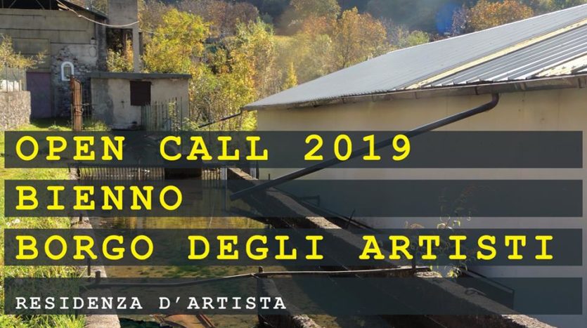 OPEN CALL 2019 BIENNO BORGO DEGLI ARTISTI