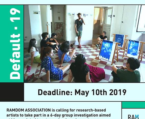 RAMDOM DEAFULT 19 CALL FOR PARTECIPANTS